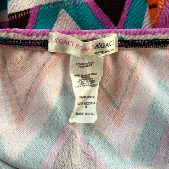 Multi-colored Aztec Print Halter Top - Picture 3 of 3